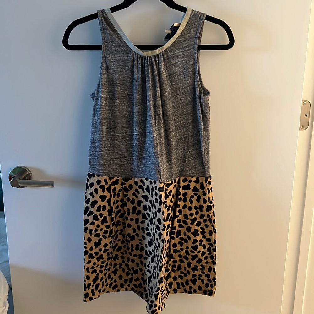 Sea NewYork Gray and Leopard Dress